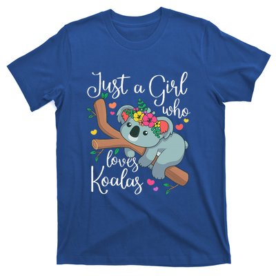 Just A Girl Who Loves Koalas Funny Koala Bear T-Shirt