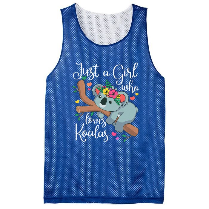 Just A Girl Who Loves Koalas Funny Koala Bear Mesh Reversible Basketball Jersey Tank