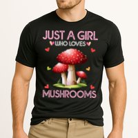 Just A Girl Who Loves Mushroom Hunting Cooling Performance Crew T-Shirt
