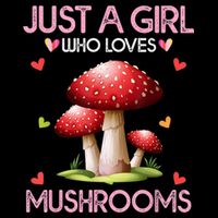 Just A Girl Who Loves Mushroom Hunting Cooling Performance Crew T-Shirt