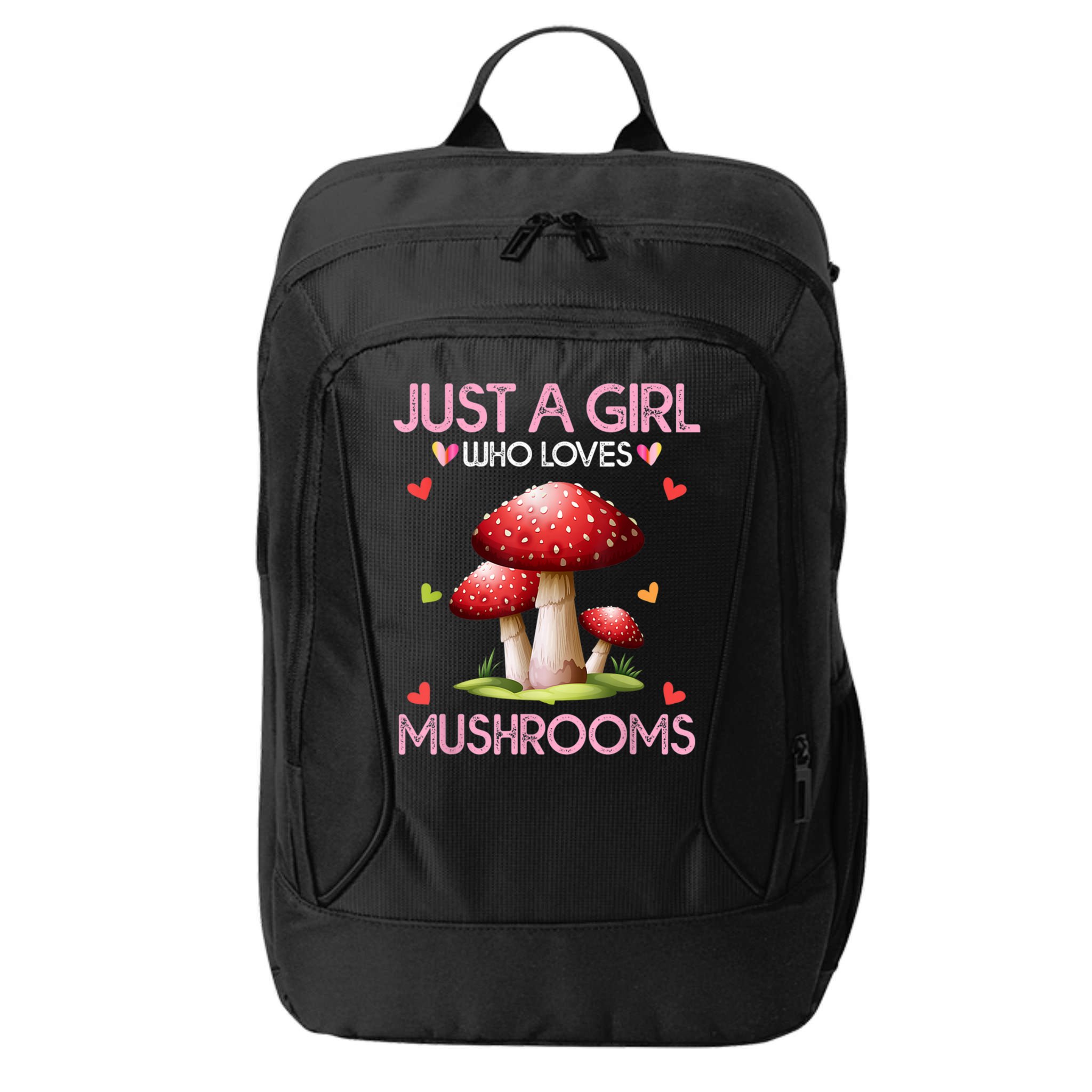 Just A Girl Who Loves Mushroom Hunting City Backpack