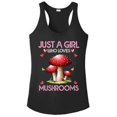 Just A Girl Who Loves Mushroom Hunting Ladies PosiCharge Competitor Racerback Tank