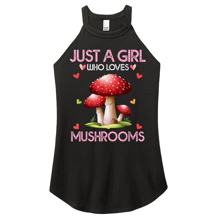Just A Girl Who Loves Mushroom Hunting Women's Perfect Tri Rocker Tank