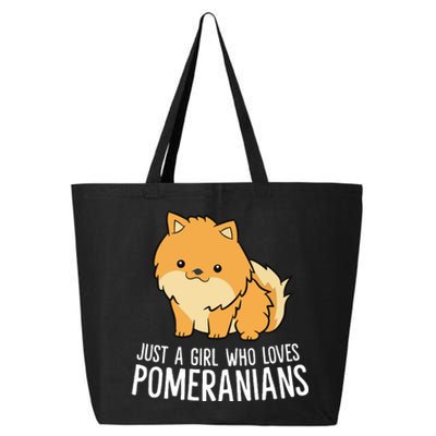 Just A Girl Who Loves Pomeranians 25L Jumbo Tote