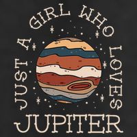 Just A Girl Who Loves Jupiter Astronomy Adult Drive Performance Visor