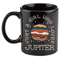 Just A Girl Who Loves Jupiter Astronomy 11oz C Handle Ceramic Mug