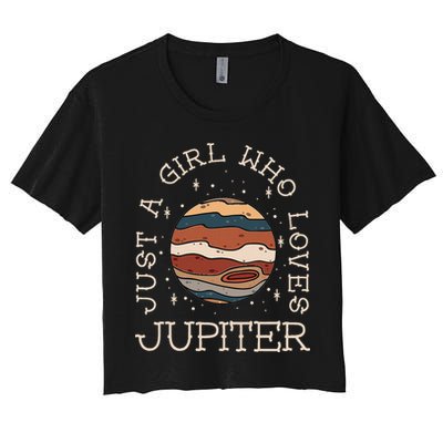 Just A Girl Who Loves Jupiter Astronomy Crop Top