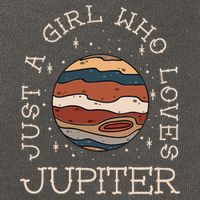 Just A Girl Who Loves Jupiter Astronomy Cotton Canvas Backpack