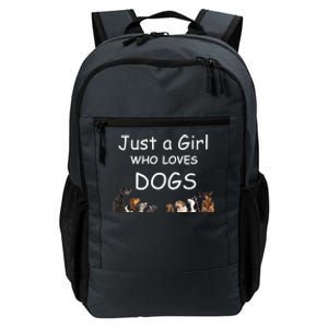 Just A Girl Who Loves Dogs Dog Lover Gift For Gift Daily Commute Backpack