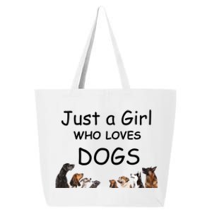 Just A Girl Who Loves Dogs Dog Lover Gift For Gift 25L Jumbo Tote