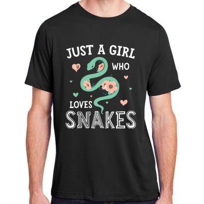 Just A Girl Who Loves Snakes Women Snake Lover Adult ChromaSoft Performance T-Shirt