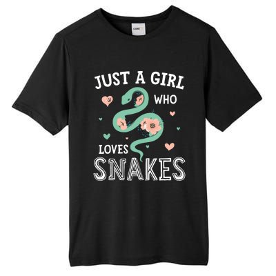 Just A Girl Who Loves Snakes Women Snake Lover Tall Fusion ChromaSoft Performance T-Shirt