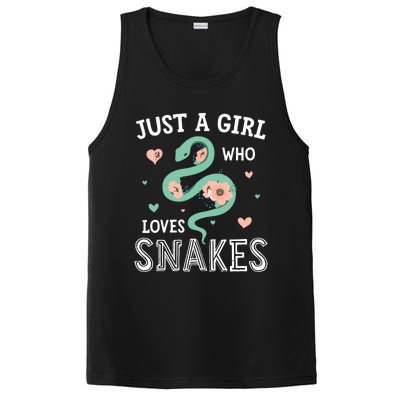 Just A Girl Who Loves Snakes Women Snake Lover PosiCharge Competitor Tank