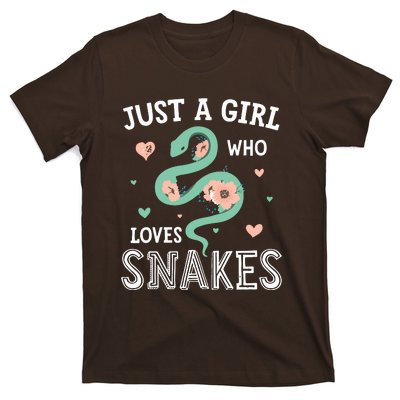 Just A Girl Who Loves Snakes Women Snake Lover T-Shirt