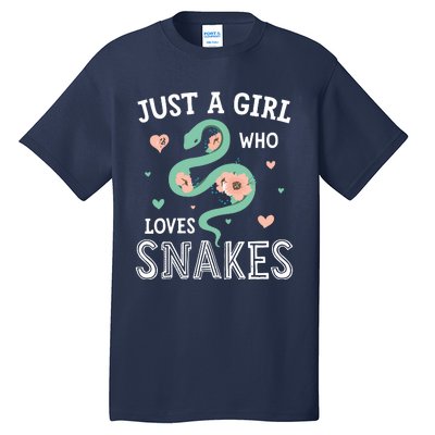 Just A Girl Who Loves Snakes Women Snake Lover Tall T-Shirt