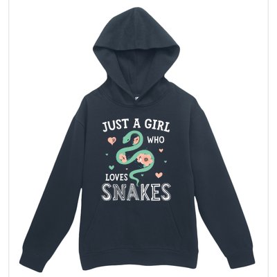 Just A Girl Who Loves Snakes Women Snake Lover Urban Pullover Hoodie