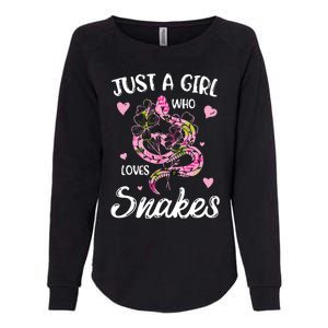 Just A Girl Who Loves Snakes Women Snake Lover Womens California Wash Sweatshirt