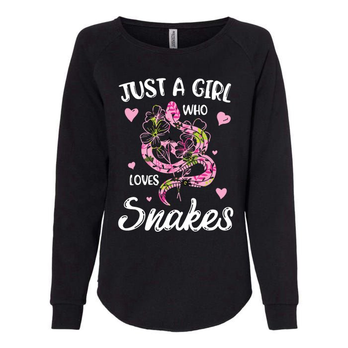 Just A Girl Who Loves Snakes Women Snake Lover Womens California Wash Sweatshirt