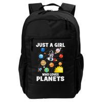 Just A Girl Who Loves Planets Solar System Space Astronaut Backpack