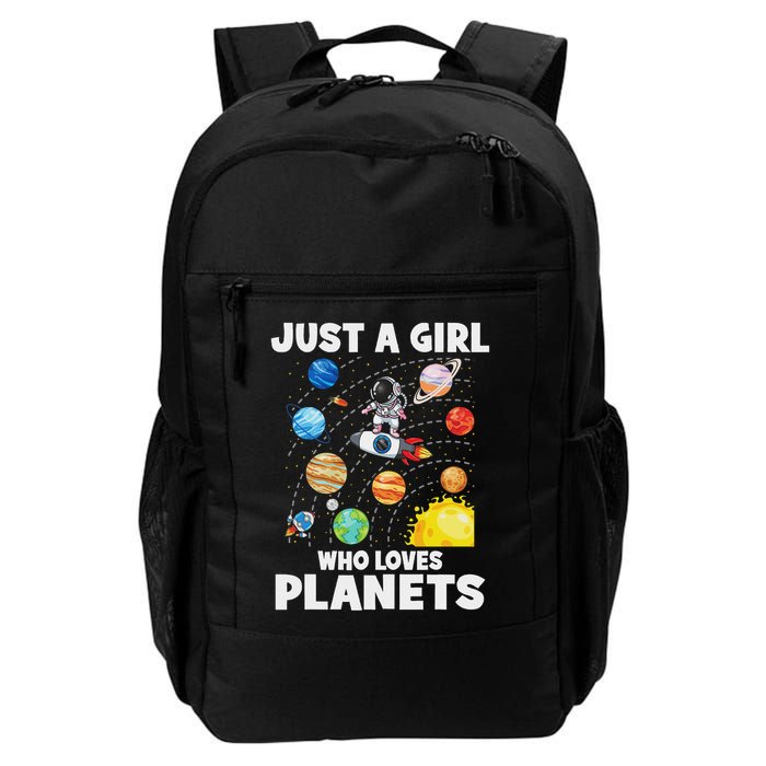 Just A Girl Who Loves Planets Solar System Space Astronaut Backpack