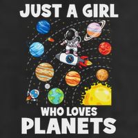 Just A Girl Who Loves Planets Solar System Space Astronaut Adult Drive Performance Visor