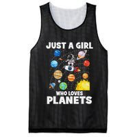 Just A Girl Who Loves Planets Solar System Space Astronaut Mesh Reversible Basketball Jersey Tank