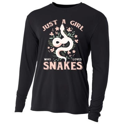 Just A Girl Who Loves Snakes Cooling Performance Long Sleeve Crew