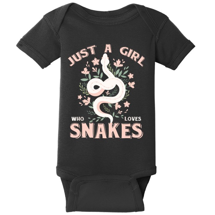 Just A Girl Who Loves Snakes Baby Bodysuit