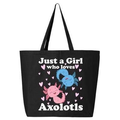 Just A Girl Who Loves Axolotls Axolotl Cute Kawaii Design Gift 25L Jumbo Tote