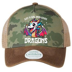 Just A Girl Who Loves Dragons Anime Lover Girl Legacy Tie Dye Trucker Hat