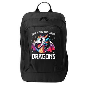 Just A Girl Who Loves Dragons Anime Lover Girl City Backpack