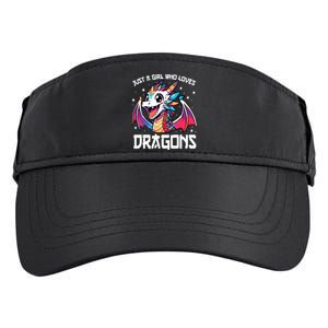 Just A Girl Who Loves Dragons Anime Lover Girl Adult Drive Performance Visor