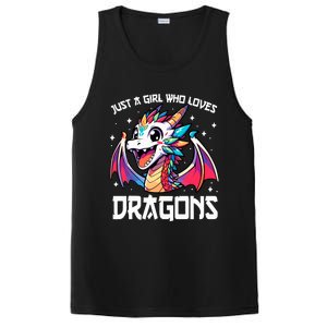 Just A Girl Who Loves Dragons Anime Lover Girl PosiCharge Competitor Tank