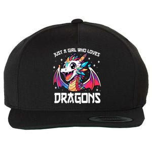 Just A Girl Who Loves Dragons Anime Lover Girl Wool Snapback Cap