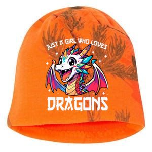 Just A Girl Who Loves Dragons Anime Lover Girl Kati - Camo Knit Beanie