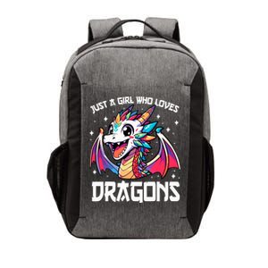 Just A Girl Who Loves Dragons Anime Lover Girl Vector Backpack