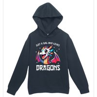 Just A Girl Who Loves Dragons Anime Lover Girl Urban Pullover Hoodie