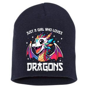 Just A Girl Who Loves Dragons Anime Lover Girl Short Acrylic Beanie