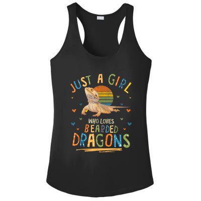 Just A Girl Who Loves Bearded Dragons Ladies PosiCharge Competitor Racerback Tank