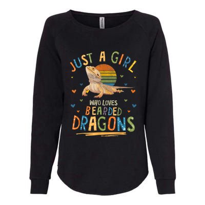 Just A Girl Who Loves Bearded Dragons Womens California Wash Sweatshirt