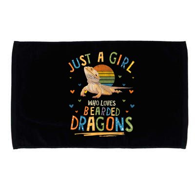 Just A Girl Who Loves Bearded Dragons Microfiber Hand Towel