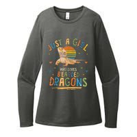 Just A Girl Who Loves Bearded Dragons Womens CVC Long Sleeve Shirt