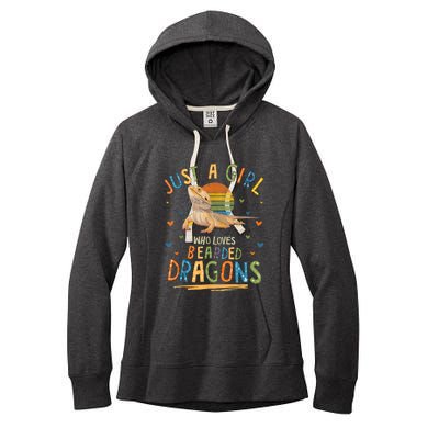 Just A Girl Who Loves Bearded Dragons Women's Fleece Hoodie