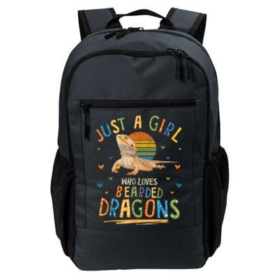 Just A Girl Who Loves Bearded Dragons Daily Commute Backpack