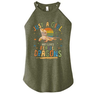 Just A Girl Who Loves Bearded Dragons Women's Perfect Tri Rocker Tank