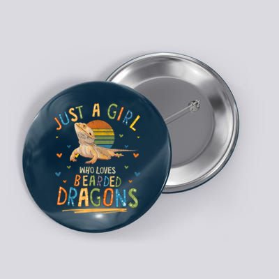 Just A Girl Who Loves Bearded Dragons Button