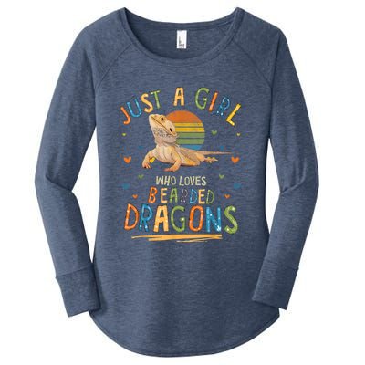 Just A Girl Who Loves Bearded Dragons Women's Perfect Tri Tunic Long Sleeve Shirt