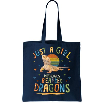 Just A Girl Who Loves Bearded Dragons Tote Bag