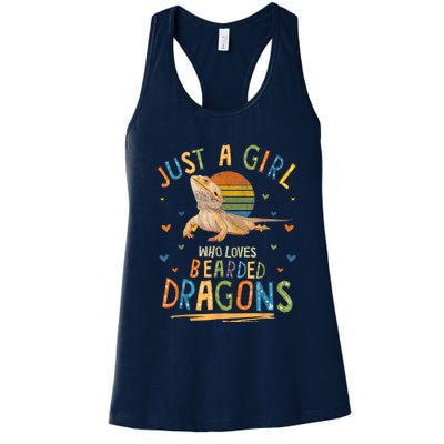 Just A Girl Who Loves Bearded Dragons Women's Racerback Tank