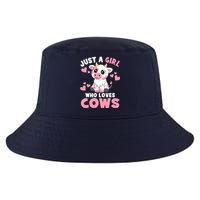 Just A Girl Who Loves Cows Cute Cow Lover Cow Print Cool Comfort Performance Bucket Hat